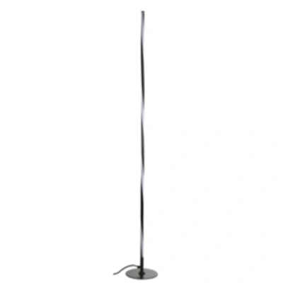 Jonathan Y Pilar Led Integrated Floor Lamp In Black