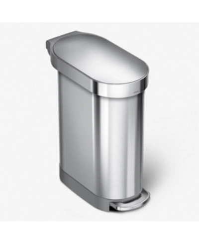 Simplehuman 45l Slim Step Can In Brushed