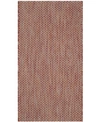 SAFAVIEH COURTYARD CY8521 RED AND BEIGE 2'7" X 5' SISAL WEAVE OUTDOOR AREA RUG
