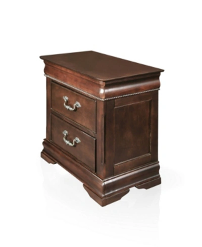 Furniture Of America Ruben 2-drawer Nightstand In Cherry