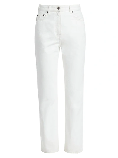 The Row Women's Charlee Straight-leg Jeans In White