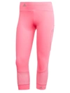 Adidas By Stella Mccartney Women's Ess Cropped Leggings In Solar Pink