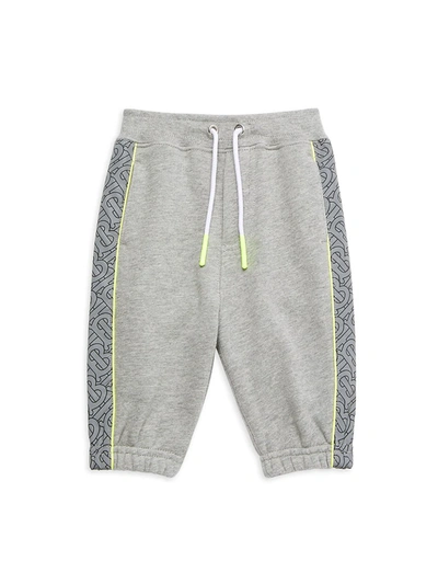 Burberry Baby's & Little Kid's Striped Joggers In Grey Melange