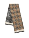 BURBERRY LEOPARD CHECK SCARF,400013239179