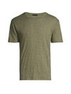 Atm Anthony Thomas Melillo Men's Slub Cotton Crewneck Tee In Army 2003