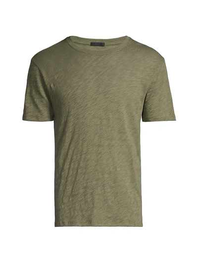 Atm Anthony Thomas Melillo Men's Slub Cotton Crewneck Tee In Army 2003