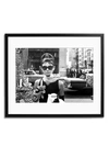 SONIC EDITIONS HEPBURN GETTING A BREAKFAST AT TIFFANY'S FRAMED PHOTO,400099231766