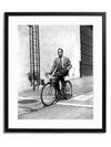 SONIC EDITIONS BOGART ON A BICYCLE PRINT,400099232854