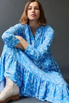 Mare Mare Lynda Maxi Dress In Blue