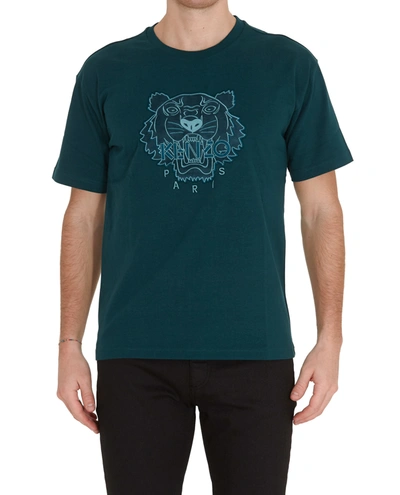Kenzo Tiger T-shirt In Blue