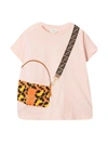 FENDI PINK TEEN T-SHIRT,JFI2237AJ F16WGT