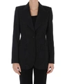 Dolce & Gabbana Black Virgin Wool Blend Single-breasted Tailored Blazer In Black