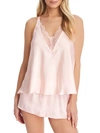 Flora Nikrooz Sestina Charmeuse Cami Pajama Set In Pink