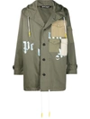 PALM ANGELS MILITARY PARKA MILITARY BEIGE