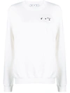 Off-white Liquid Melt Arrow-print Cotton Shirt In White,black