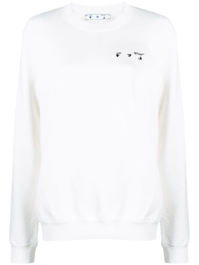Off-white Liquid Melt Arrow-print Cotton Shirt In White