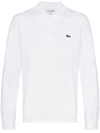 Lacoste Loose Fit Pique Polo Shirt In White