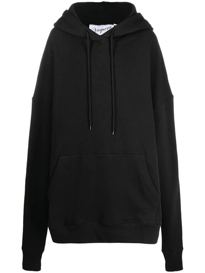 Vaquera Oversized Hoodie In Black