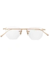 Matsuda M3104 Hexagonal-frame Glasses In Gold