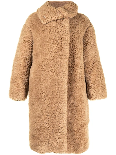 Pre-owned Hermes  Teddy Coat In Brown