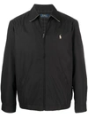 Polo Ralph Lauren Microfiber Windbreaker Jacket In Rl Black