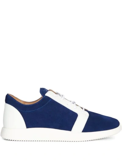 Giuseppe Zanotti Ross Low-top Sneakers In Blue