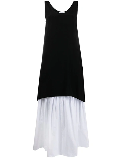 Société Anonyme Layered Two-tone Dress In Black