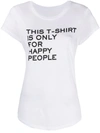 ZADIG & VOLTAIRE SLOGAN-PRINT SHORT-SLEEVED T-SHIRT