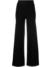 P.a.r.o.s.h High-waisted Wide-leg Trousers In Blue