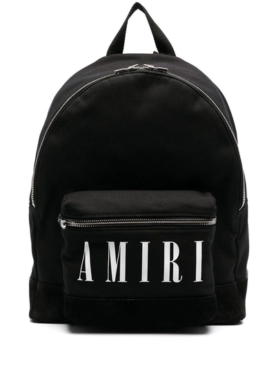 Amiri Logo-print Cotton Back In Black