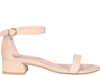 Stuart Weitzman Nudist June Leather Sandals In Pink