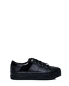 GUESS GUESS WOMEN'S BLACK LEATHER trainers,FL8BUSFAL12BLACK 36