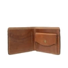 Vida Vida Luxe Tan Leather Wallet With Coin Pocket In Leather