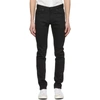 NAKED AND FAMOUS BLACK STRETCH SUPER GUY JEANS
