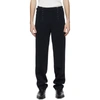 DION LEE NAVY CORSET TROUSERS