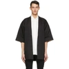 NAKED AND FAMOUS SSENSE EXCLUSIVE BLACK HAORI JACKET