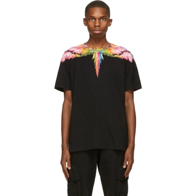 Marcelo Burlon County Of Milan Black Colourdust Wings T-shirt