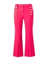 Derek Lam 10 Crosby Robertson Cropped Flare-leg Trousers In Fuchsia