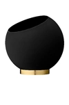 Aytm Medium Globe Flower Pot In Black