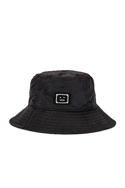 Acne Studios Buko Hats In Black Nylon