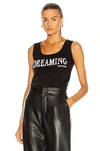 Alberta Ferretti Dreaming Printed Tank Top In Black