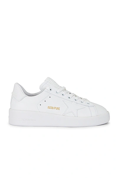Golden Goose Pure Leather Low-top Sneakers In White