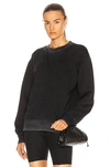 Cotton Citizen Black Brooklyn Oversized Sweatshirt In Vintage Black
