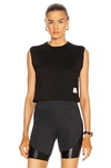 ADAM SELMAN SPORT CROPPED MUSCLE TEE,ADSM-WS3