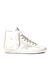 Golden Goose Francy Sneaker In White/silver/milk In White  Silver & Milk