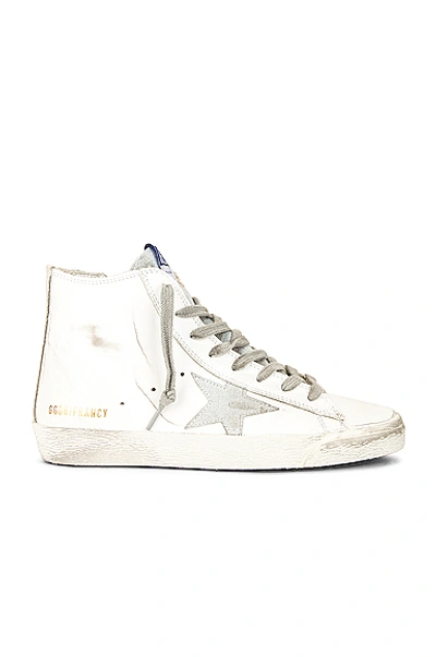 Golden Goose Francy Sneaker In White/silver/milk