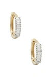 STONE AND STRAND UP AND DOWN BAGUETTE DIAMOND HUGGIE EARRINGS,SRAF-WL1