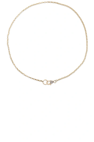 Stone And Strand Luxe Diamond Chain Lariat Necklace In Gold & Diamond