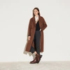 SANDRO LONG OVERSIZED WOOL COAT