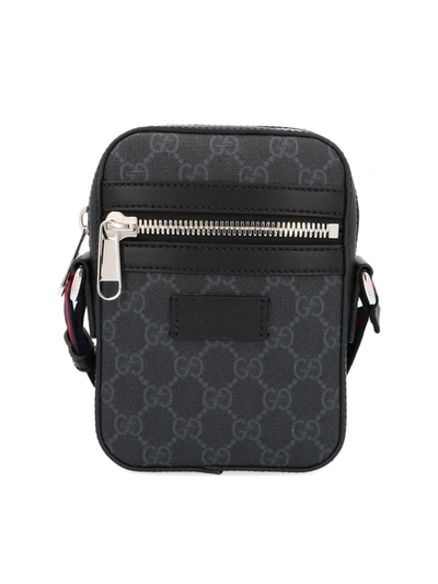 Gucci Shoulder Bag With Gg Motif In Black